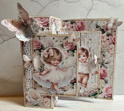 kaart met meisje b.…