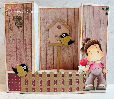 Kaartje met vogels.…